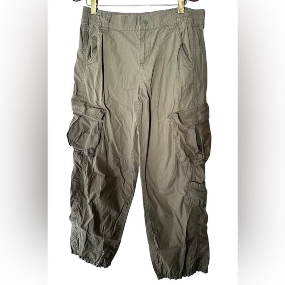 H&M Women’s Olive Green Cargo Pants Divided by Size 6 Casual , Relaxed Utility - Picture 1 of 9